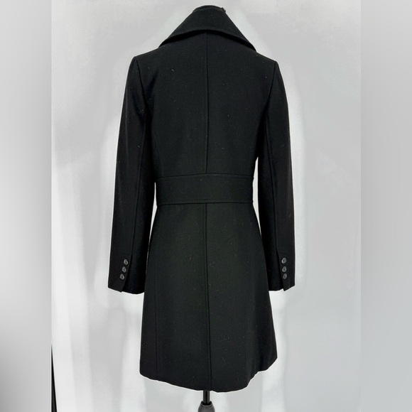 Beau Monde Women’s Single-Breasted Wool Blend Jacket Coat Classic Black, Size S - Picture 9 of 10